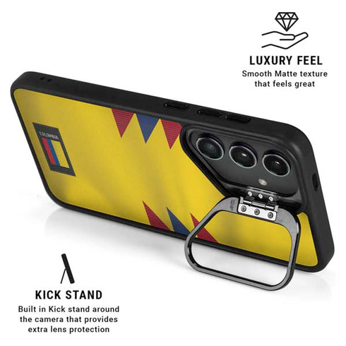 Colombia Soccer Flag Galaxy S24 FE Kickstand Case